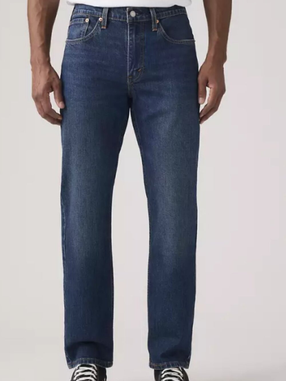 Levi's Mens 514 Classic Dark Blue Straight-Leg Jeans Size 34 X 32 Casual Stretch